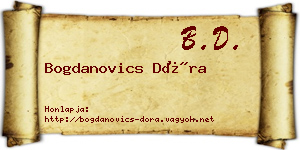 Bogdanovics Dóra névjegykártya